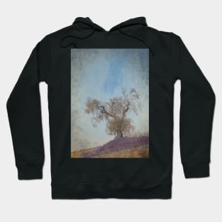 Old Olive Tree and Lavender Hoodie